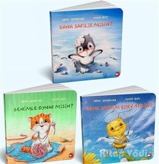 0-3 Yaş Resimli İnteraktif Çocuk Kitapları Set 2 (3 Kitap Takım) - Beyaz Balina Yayınları
