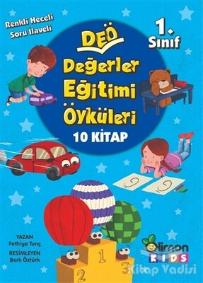 1. Sınıf DEÖ Değerler Eğitimi Öyküleri - (10 Kitap Takım) - limonKIDS