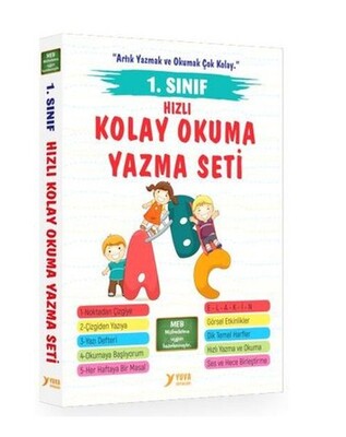 1. Sınıf Okuma Yazma Seti (5 Kitap Takım) - Yuva Yayınları