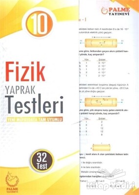 10. Sınıf Fizik Yaprak Testleri - Palme Yayıncılık