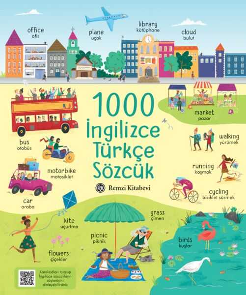 Remzi Kitabevi - 1000 İngilizce Türkçe Sözcük
