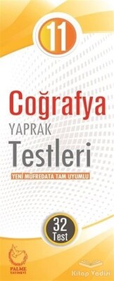 11. Sınıf Coğrafya Yaprak Testleri (32 Test) - Palme Yayıncılık