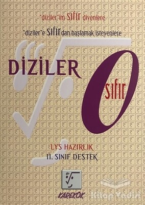 11. Sınıf LYS Diziler Sıfır - Karekök Yayıncılık