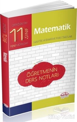 11. Sınıf Matematik Öğretmenin Ders Notları - 1