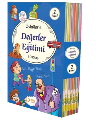 2. Sınıflar İçin Öykülerle Değerler Eğitimi Seti (10 Kitap Takım) - Yuva Yayınları