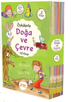 2. Sınıflar İçin Öykülerle Doğa ve Çevre (10 Kitap Takım) - Yuva Yayınları