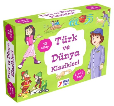 2. ve 3. Sınıflar için Türk ve Dünya Klasikleri (10 Kitap) - Yuva Yayınları