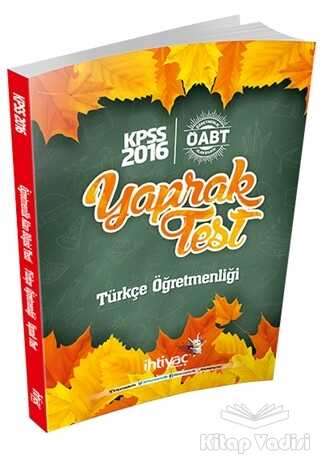 İhtiyaç Yayıncılık - 2016 KPSS ÖABT Türkçe Öğretmenliği Çek Kopart Yaprak Test