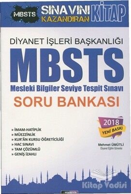 2018 Diyanet İşleri Başkanlığı MBSTS (Mesleki Bilgiler Seviye Tespit Sınavı) Soru Bankası - 1