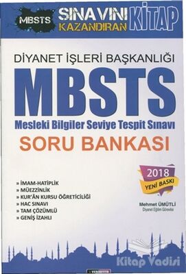 2018 Diyanet İşleri Başkanlığı MBSTS (Mesleki Bilgiler Seviye Tespit Sınavı) Soru Bankası - 1