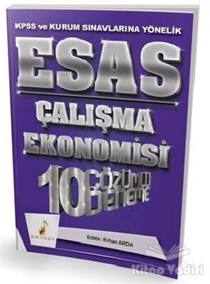 2018 KPSS ve Kurum Sınavlarına Yönelik Esas Çalışma Ekonomisi 10 Çözümlü Deneme - 1