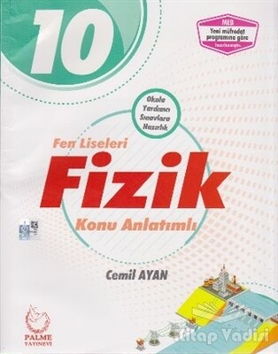 2019 10. Sınıf Fen Liseleri Fizik Konu Anlatımlı - Palme Yayıncılık