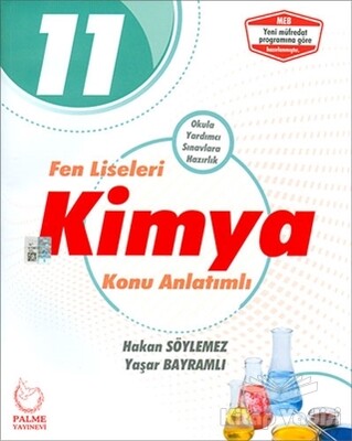 2019 Palme 11. Sınıf Fen Liseleri Kimya Konu Anlatımlı - Palme Yayıncılık