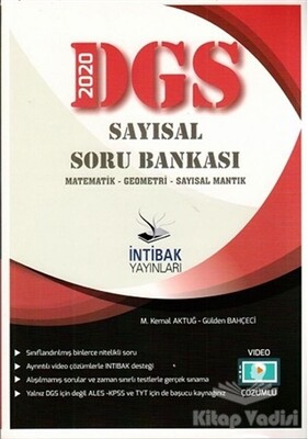 2020 DGS Video Çözümlü Sayısal Soru Bankası - İntibak Yayınları