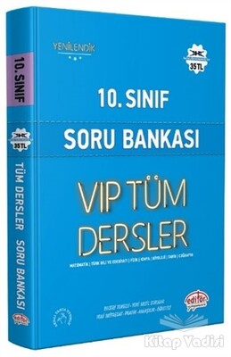 2021 - 10.Sınıf Soru Bankası VIP Tüm Dersler - Editör Yayınları