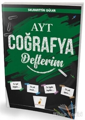 2021 AYT Coğrafya Defterim - Pelikan Yayıncılık