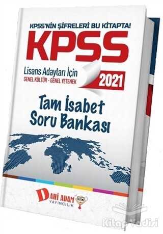 Dahi Adam Yayıncılık - 2021 KPSS Genel Kültür-Genel Yetenek Tam İsabet Soru Bankası