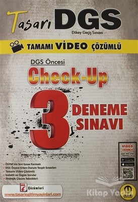 2021 Tasarı DGS Öncesi Check Up Video Çözümlü 3 Deneme - Tasarı Akademi Yayınları