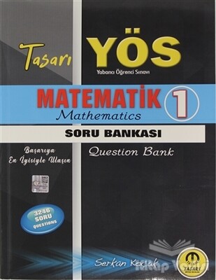 2021 YÖS Matematik 1 Soru Bankası - Tasarı Akademi Yayınları