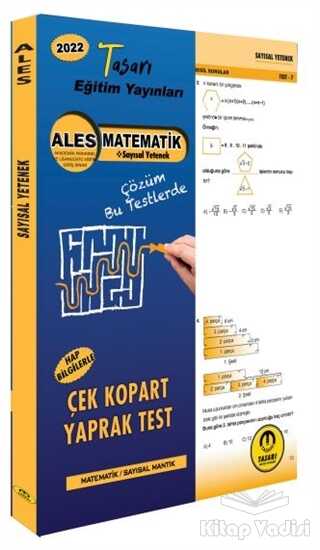 Tasarı Akademi Yayınları - 2022 ALES Matematik Çek Kopar Yaprak Test