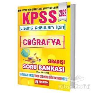 2022 KPSS Coğrafya Sıradışı Soru Bankası - 1