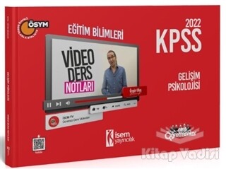 2022 KPSS Eğitim Bilimleri Gelişim Psikolojisi Video Ders Notu - İSEM Yayıncılık