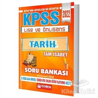 2022 KPSS Lise Ön Lisans Tarih Tam İsabet Soru Bankası - 1