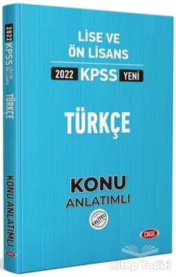 2022 KPSS Lise ve Ön Lisans Türkçe Konu Anlatımlı - Data Yayınları