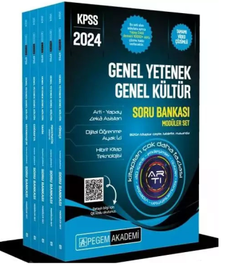 2024 KPSS Genel Yetenek Genel Kültür Lisans Tamamı Çözümlü Soru Bankası Seti - 5 Kitap - 1