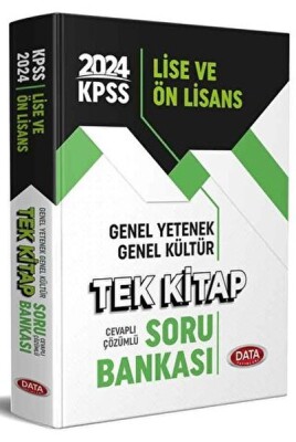 2024 KPSS Lise ve Önlisans Tek Kitap Soru Bankası - Data Yayınları