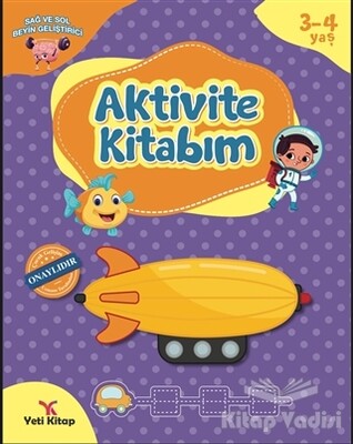 3-4 Yaş Aktivite Kitabım - Yeti Kitap