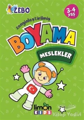 3-4 Yaş Zenginleştirilmiş Boyama - Meslekler - limonKIDS