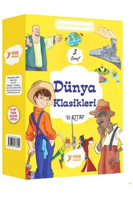 3. Sınıf Dünya Klasikleri Seti (10 Kitap Takım) - Yuva Yayınları