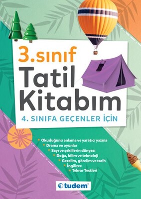 3. Sınıf Tatil Kitabım - 4. Sınıfa Geçenler İçin - Tudem Yayınları