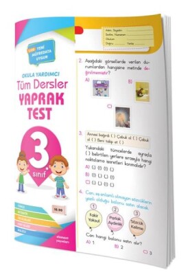 3. Sınıf Tüm Dersler Yaprak Test - 4 Element Yayınları