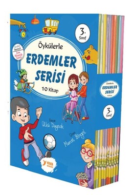 3. Sınıflar İçin Öykülerle Erdemler Serisi 10 Kitap - Yuva Yayınları