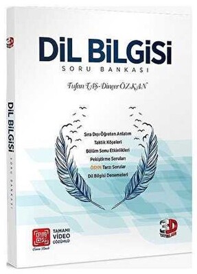 3D 2023 Dil Bilgisi Tamamı Video Çözümlü Soru Bankası - 3D Yayınları