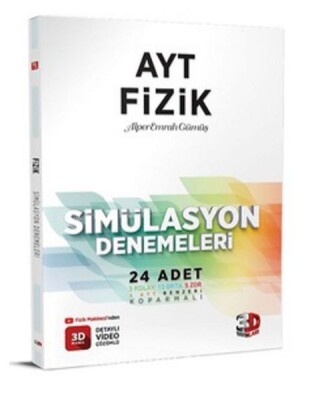 3D AYT Fizik Simülasyon Denemeleri - 3D Yayınları