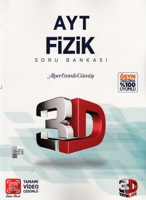 3D AYT Fizik Soru Bankası (Yeni) - 3D Yayınları