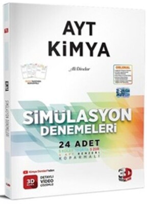 3D AYT Kimya 24 Simülasyon Denemesi - 3D Yayınları