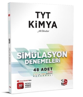 3D TYT Kimya 48 Simülasyon Denemesi - 3D Yayınları