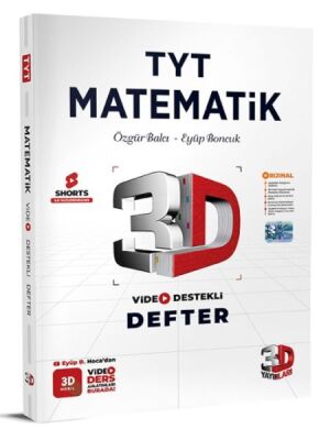 3D TYT Matematik Video Defter Not - 1
