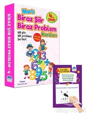 4. Sınıf Biraz Şiir Biraz Problem Kartları - Yaz Sil Kalemli - Martı Yayınları