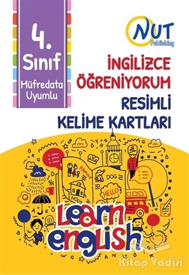 4. Sınıf İngilizce Öğreniyorum Resimli Kelime Kartları - Nut Publishing