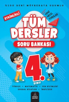 4. Sınıf Tüm Dersler Soru Bankası - 4 Element Yayınları