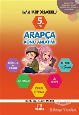 5. Sınıf İmam Hatip Ortaokulu Arapça Konu Anlatımı - Mektep Yayınları