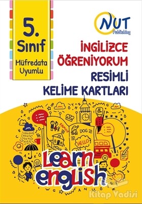 5. Sınıf İngilizce Öğreniyorum Resimli Kelime Kartları - Nut Publishing