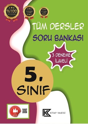 5. Sınıf Tüm Dersler Soru Bankası - Kitap Vadisi Yayınları