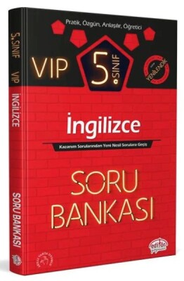 5. Sınıf VIP İngilizce Soru Bankası - Editör Yayınları