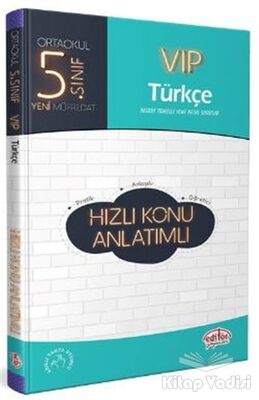 5. Sınıf VIP Türkçe Hızlı Konu Anlatımlı - 1